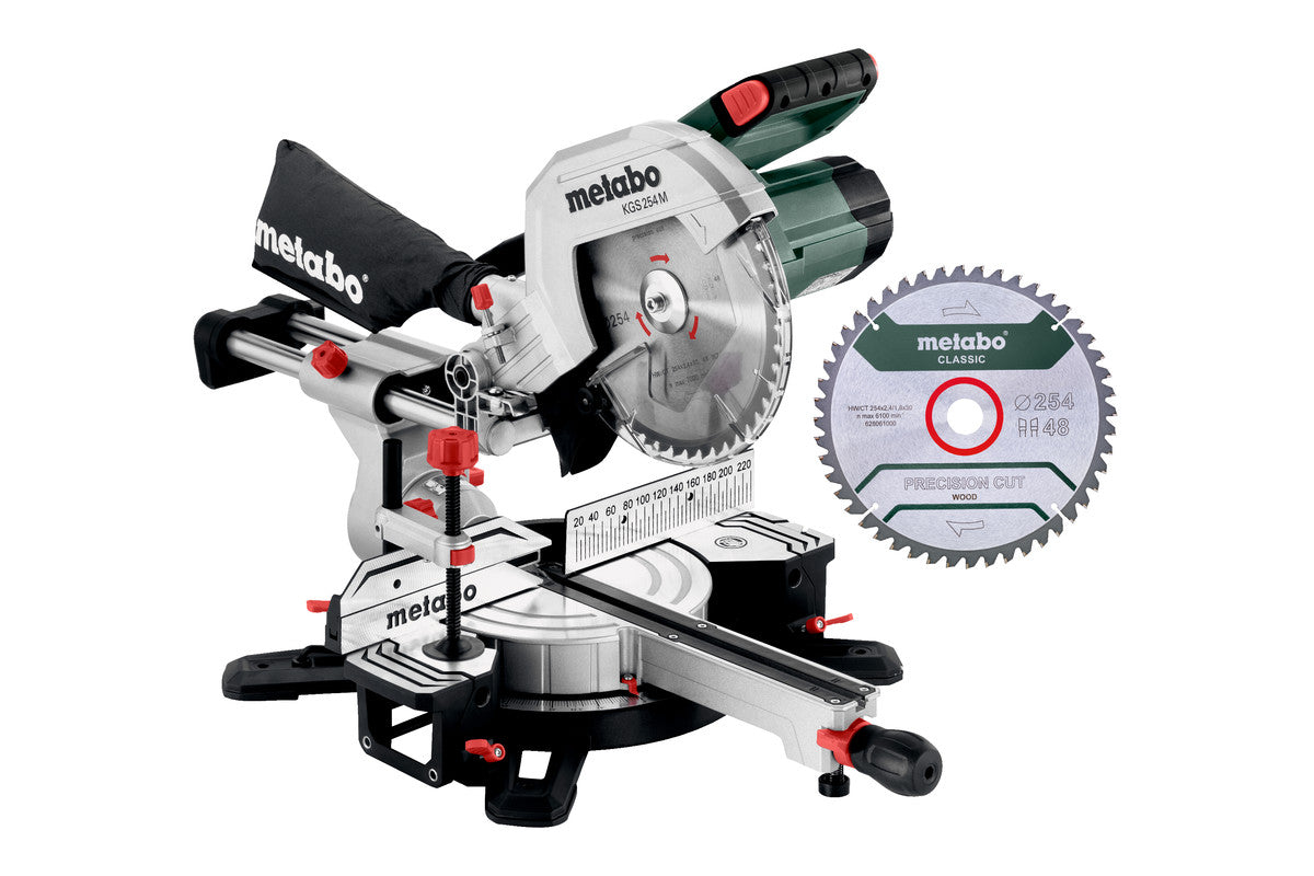 Set sega trasversale Metabo kg 254 m con funzione di trazione | ultimo modello - con seconda lama - 613254900