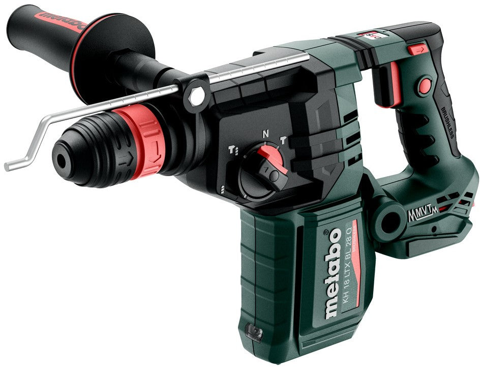 Metabo kh 18 ltx bl 28 q | trapano a percussione a batteria | 18v| 3 anni | senza batteria e caricabatterie | metabox 165 l - 601715840