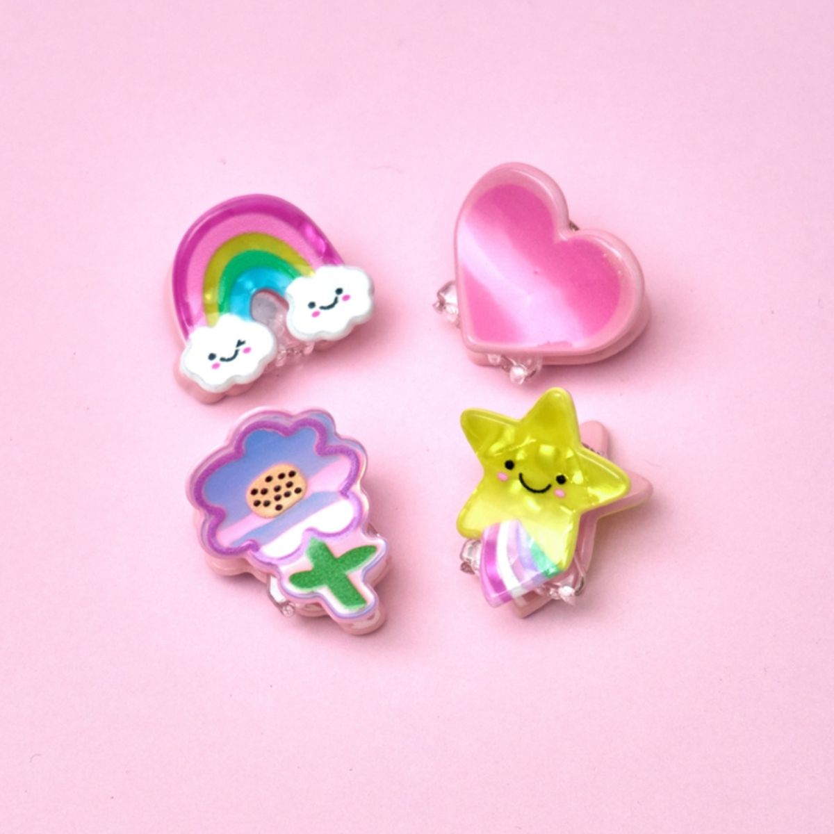 Invisibobble clipstar bambini mondo felice 4 pezzi.