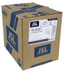 Soporte abrazadera 25-28mm conectable caja JSL gris (50) - 4113298