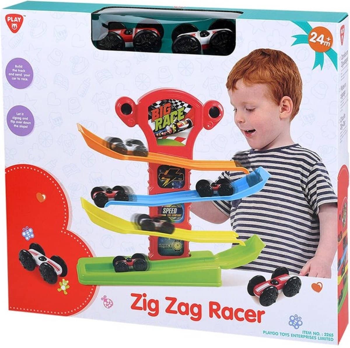 Zig Zag Racer, autostrada con 2 apos da corsa;