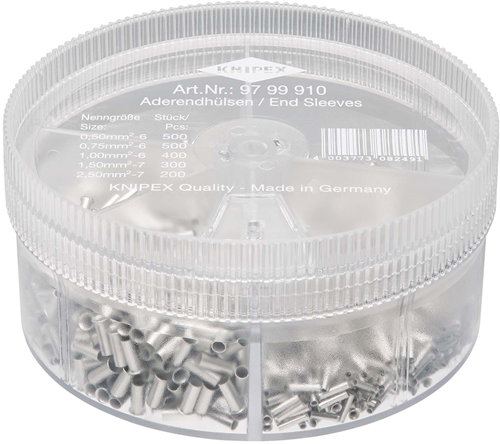 Cassette assortimento Knipex con puntali spelati | 5 pezzi - 97 99 910