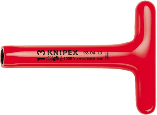 Llave de vaso Knipex mango en T 8 x 200 mm vde - 98 04 08 - 980408