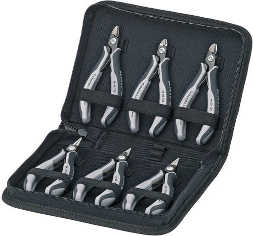 Knipex set pinze per elettronica in valigetta 6 pezzi e - 002016pesd