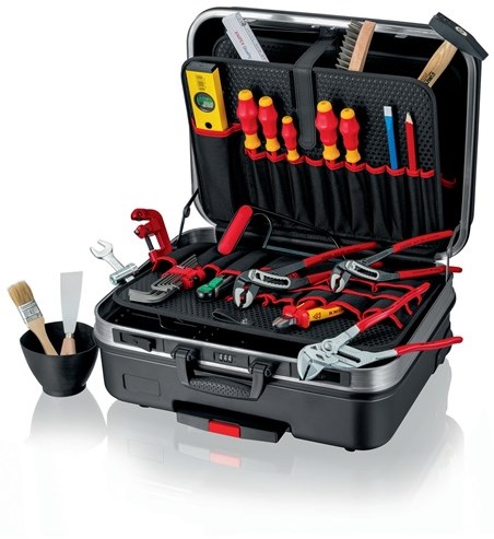 Gamma di utensili Knipex | 31 pezzi | in custodia rigida | per installatori sanitari | 1 pezzo - 00 21 06 hk s - 00 21 06 hk s