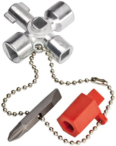 Chiave a bussola a croce Knipex 6 8 9 mm lunghezza 44 mm - 00 11 02 - 001102