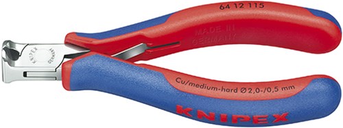 Alicates de corte Knipex con bisel pequeño 115 mm - 6412115