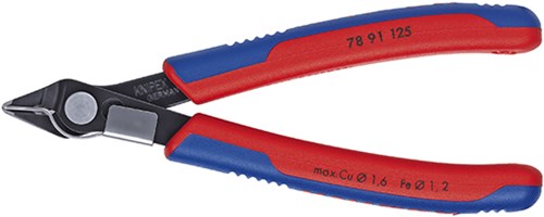 Pinza a taglio laterale Knipex 64 HRC + serrafilo 125 mm - 7891125