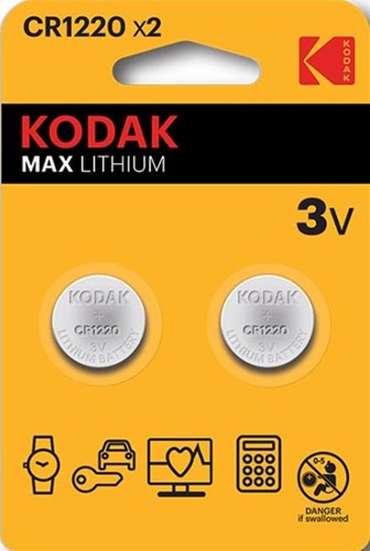 Enzo kodak cr1220 lithium knoopcel batterij blister(2) - 3241010