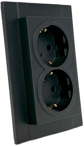 Kopp hk07 enchufe empotrado ra doble negro mate puro - 4624620