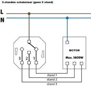 Interruptor incorporado Kopp 3 posiciones - 4620080