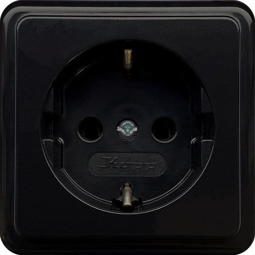 Presa da parete Kopp nera ra - 4626100