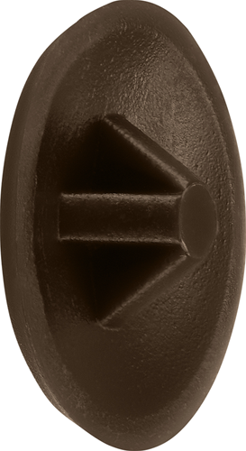 Connex afdekkap pz d12 pvc 50st br - ky3180031