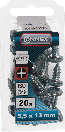 Connex plaatschroef pank 5.5x13 20st vz - ky4065513