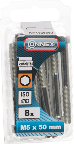 Perno con vaso hexagonal Connex cy m5x50 8 piezas vz - ky4120550