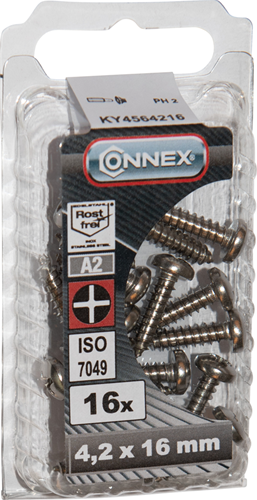Connex plaatschroef pank 4.2x16 16st a2 - ky4564216