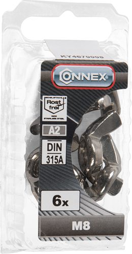 Dado ad alette Connex m8 6pz a2 - ky4670008