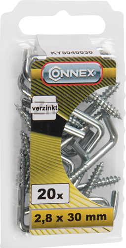 Tornillo abrazadera connex 2.8x30 20uds vz - ky5040030