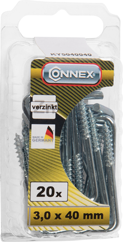 Connex kramschroef 3.0x40 20st vz - ky5040040