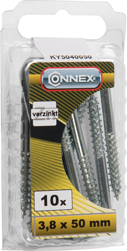 Tornillo abrazadera connex 3.8x50 10uds vz - ky5040050