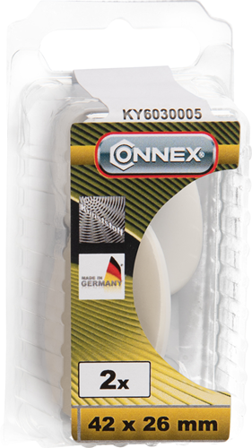 Connex gancio autoadesivo in plastica 2pz wi - ky6030005