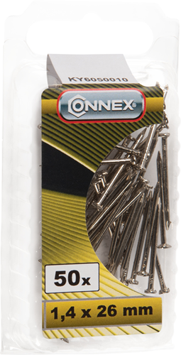 Connex vervangnagel wandhaakje 1+3 50st ni - ky6050010