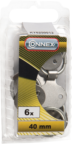 Connex d-ring pieghevole 6pz ni - ky6250013