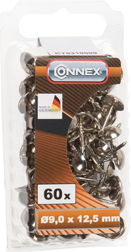 Connex siernagel 9.0mm vernikkeld 60st ni - ky6310009