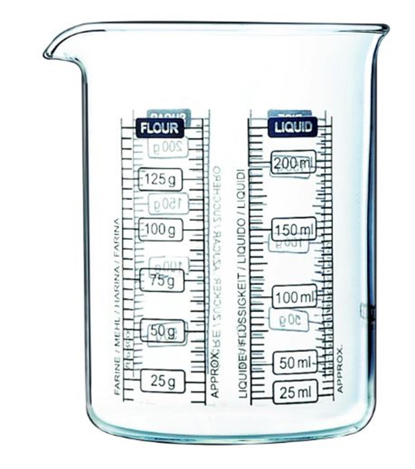 Misurino Pyrex in vetro da 250 ml