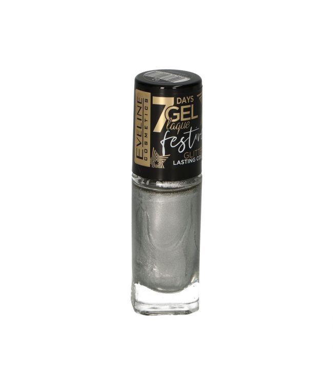 Eveline Eveline 7days gel laque color duradero 8 ml número 02 brillo plateado
