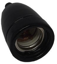 Portalampada e27 porcellana nera - 6042951