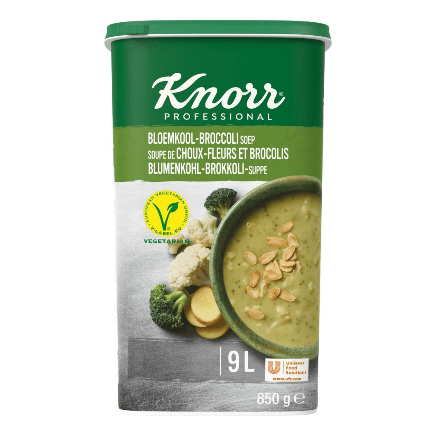 Zuppa di cavolfiore e broccoli Knorr (9 litri)