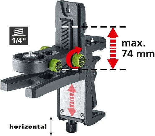 Laserliner crossgrip plus abrazadera magnética y soporte de pared - 036.22