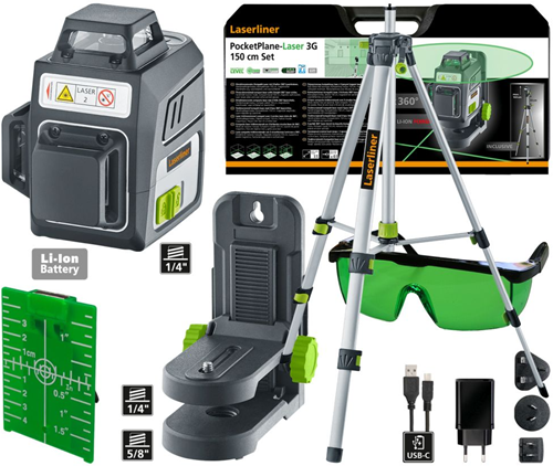 Juego de láser de avión de bolsillo Laserliner 3g - 036.703a