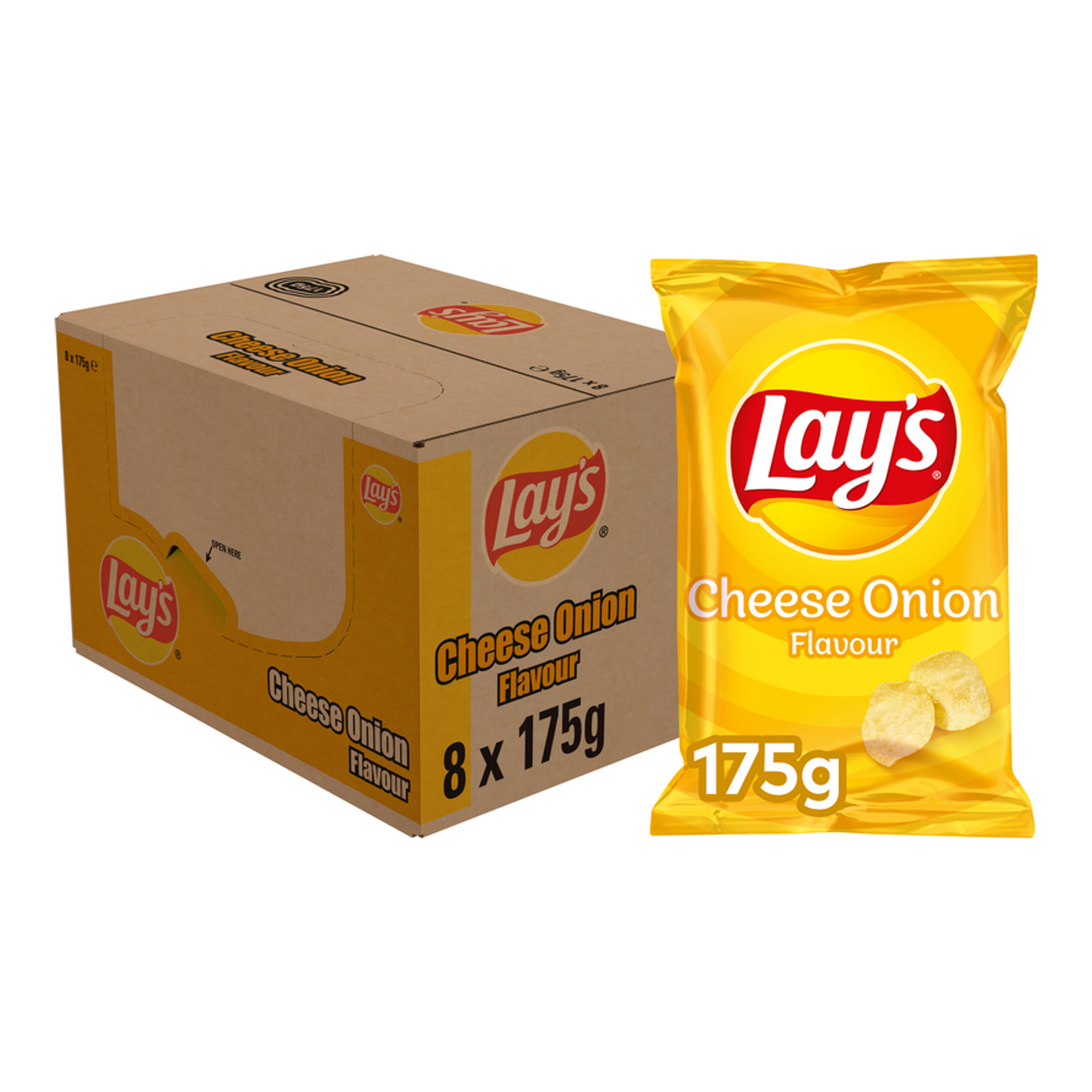 Chips Lay's queso cebolla (8x 175gr)