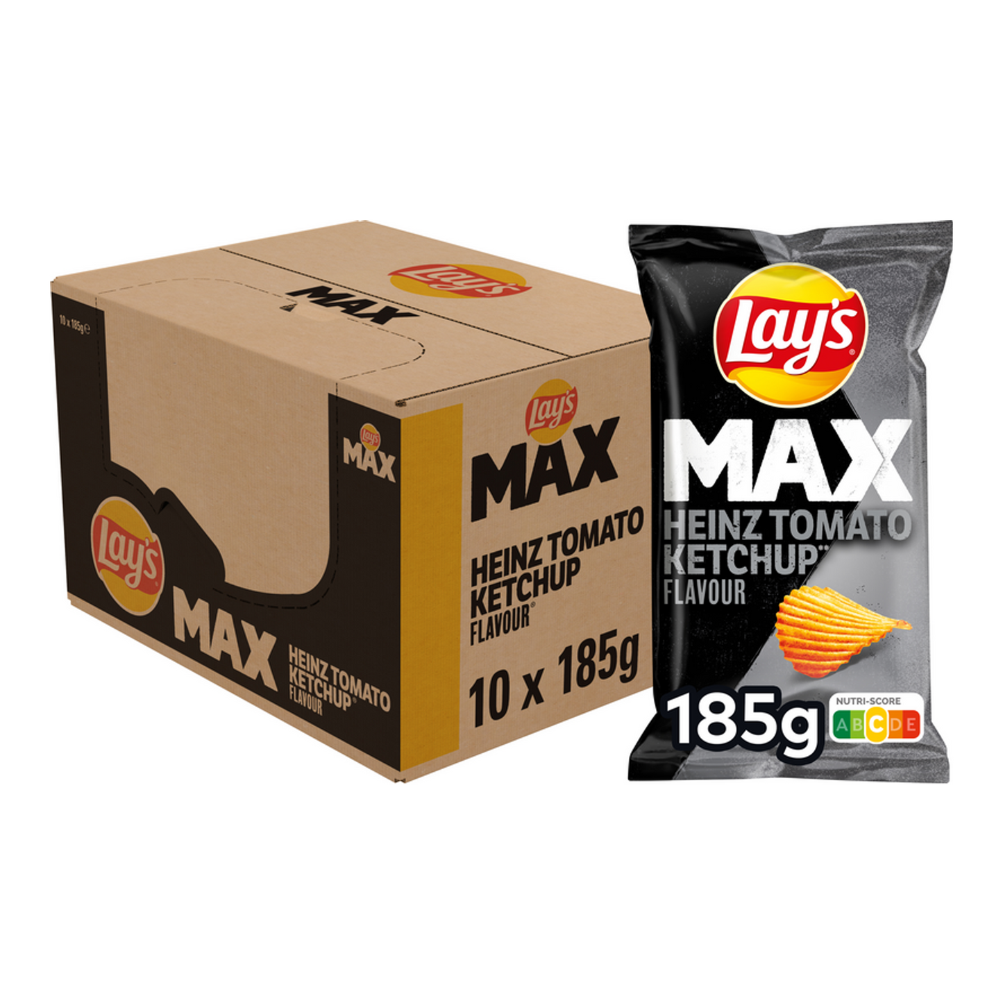 Kétchup de tomate Lay's max heinz (10x 185gr)