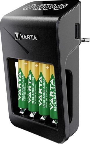 Cargador de batería LCD Varta LCD con batería AA 4x2100ma - 3512391