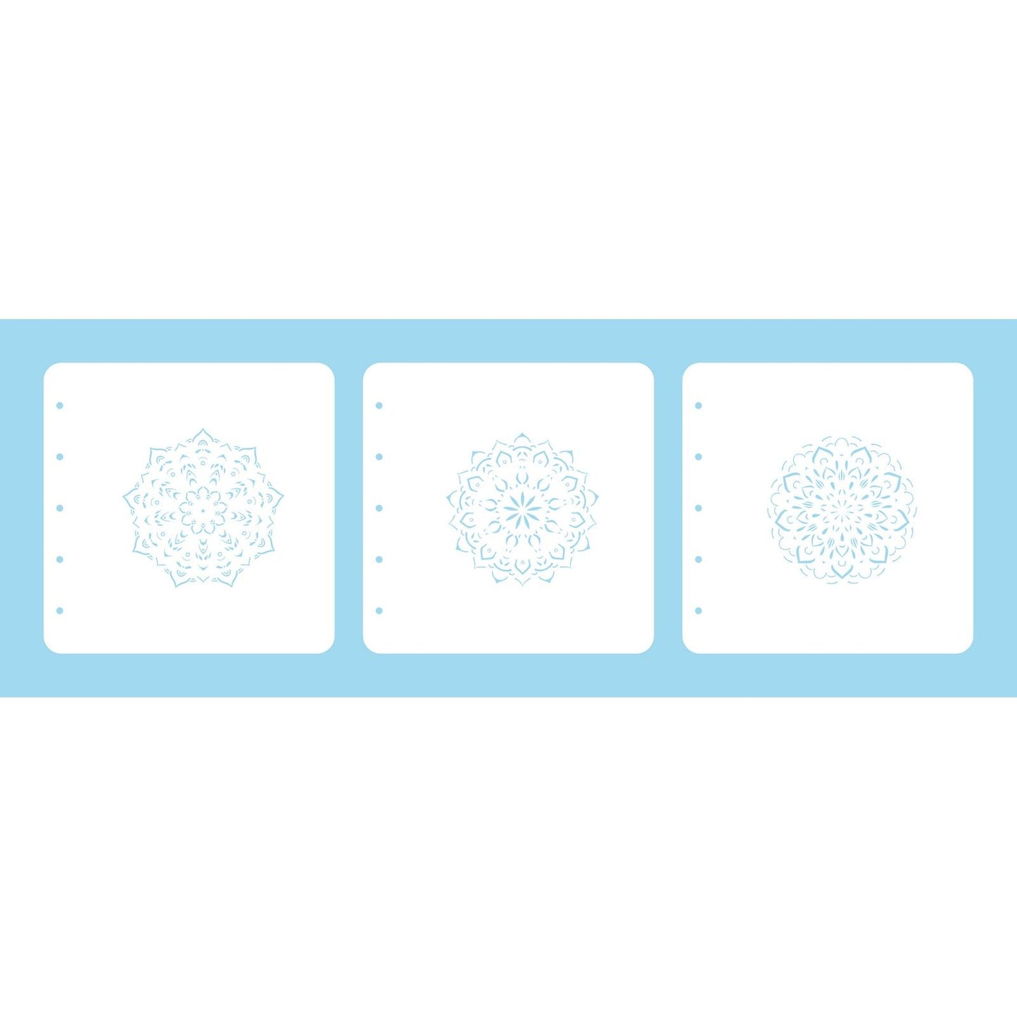 La scelta di Nellie • set di stencil combinati a strati mandala-3 3 pezzi