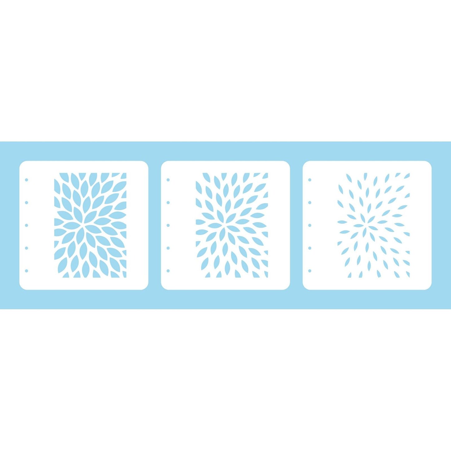 La scelta di Nellie • set di stencil combinati a strati sunburst 3 pezzi