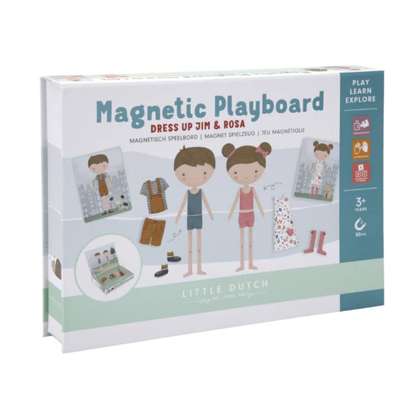 Tabellone da gioco magnetico Little Dutch LD Jim Rosa