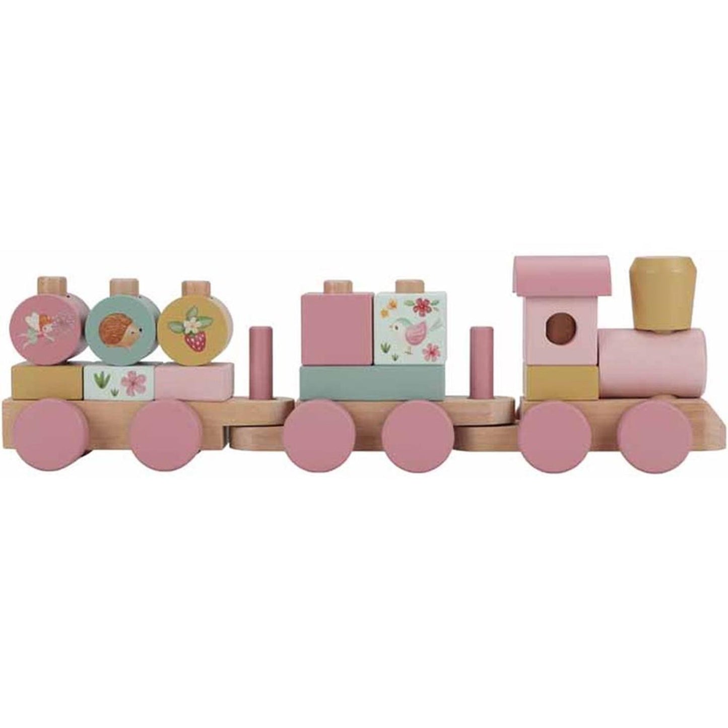 Tren de bloques de jardín Little Dutch Fairy rosa