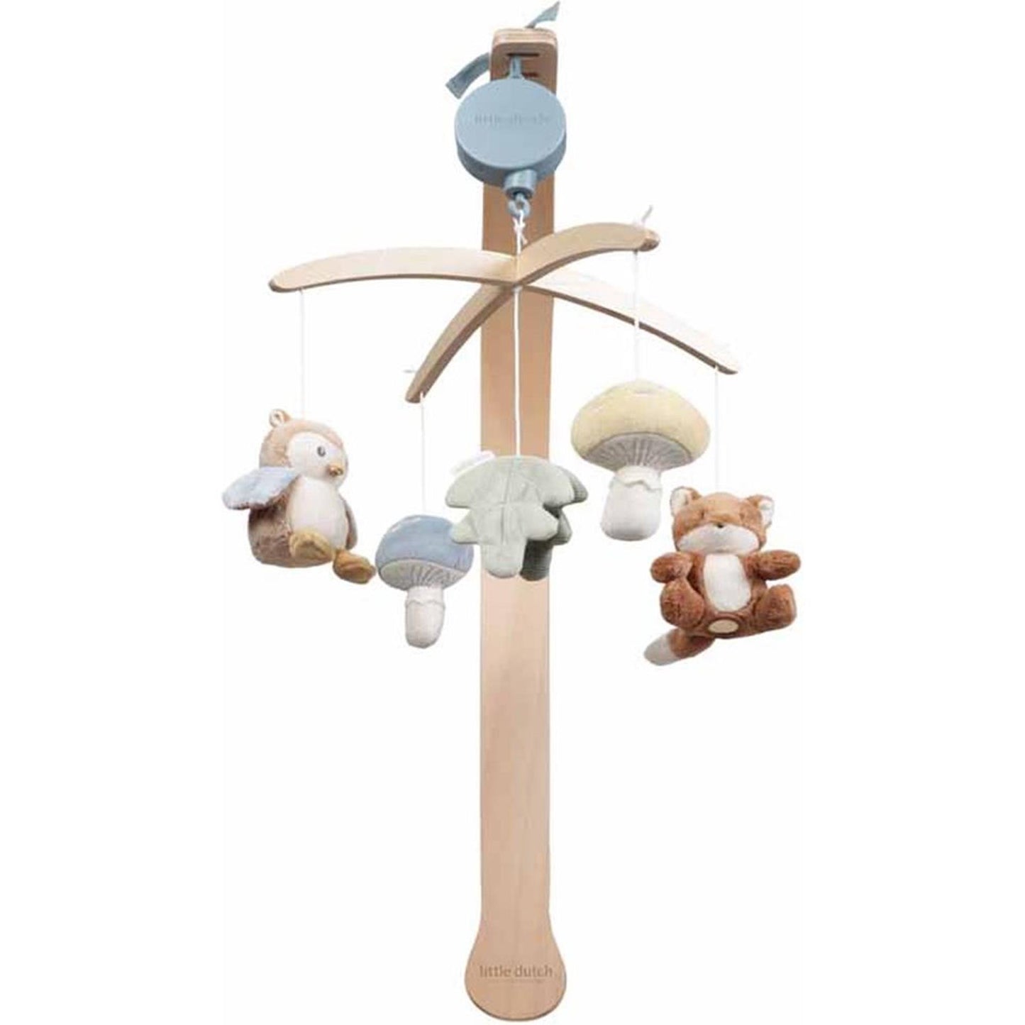 Móvil musical de madera Little Dutch Forest Friends