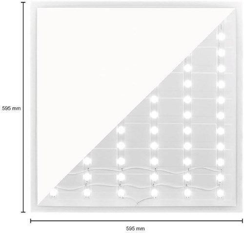 Pannello retroilluminato LED bianco 60x60cm 36w 4000k 4500lm - 5016221