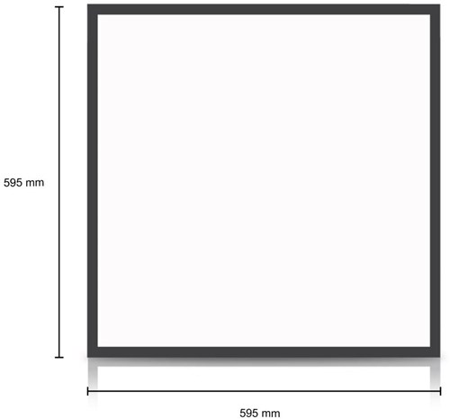 Panel retroiluminado LED negro 60x60cm 30w 4050lm tri-blanco - 5016250