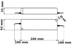 Driver LED 12v 30w ip67 plastica - 4379230