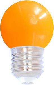 Lámpara de bola LED e27 naranja 1w - led0157