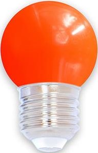 Lampada a sfera a LED e27 rossa 1w - led0152