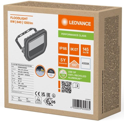 Lampada da cantiere LED Ledvance 10w 4000k nera - 5017501
