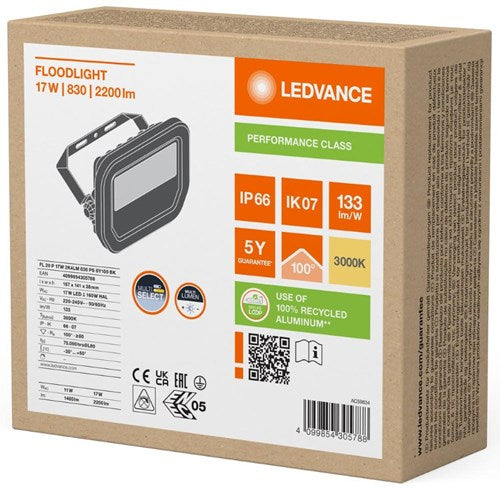 Lampada da cantiere LED Ledvance 20w 3000k nera - 5017510
