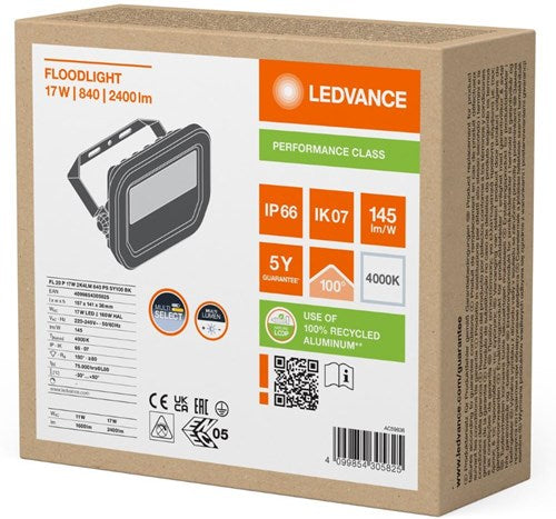 Enzo ledvance led bouwlamp 20w 4000k zwart - 5017511